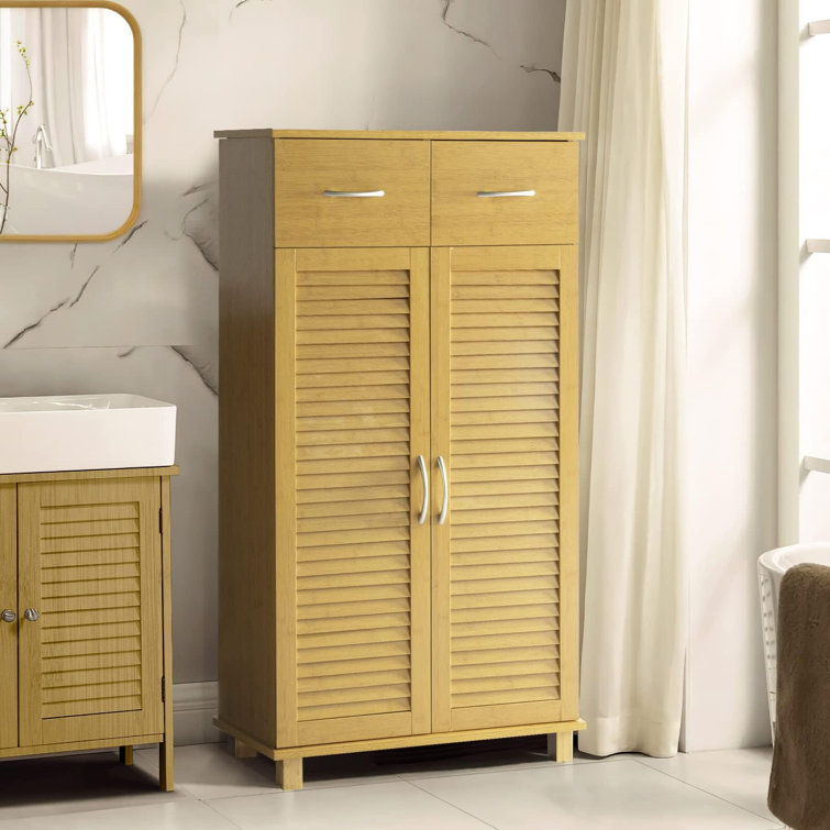 Latitude Run Armoire De Salle De Bain Autoportante Wayfair Canada